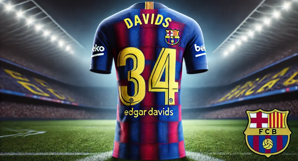 edgar davids nameset barcelona