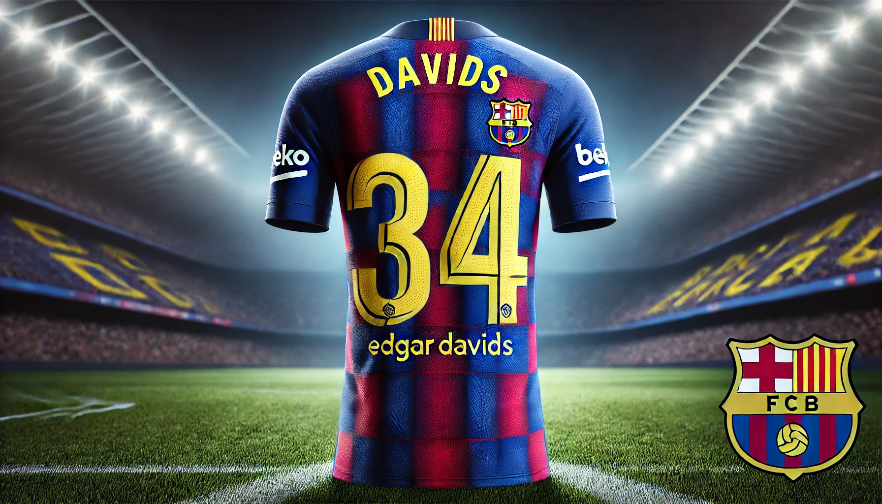 edgar davids nameset barcelona